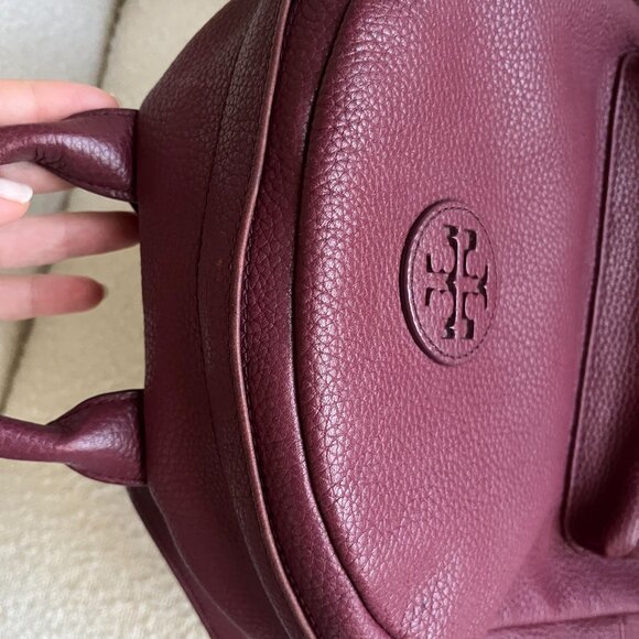 EUC Tory Burch Ella Leather Backpack in Merlot main image 5